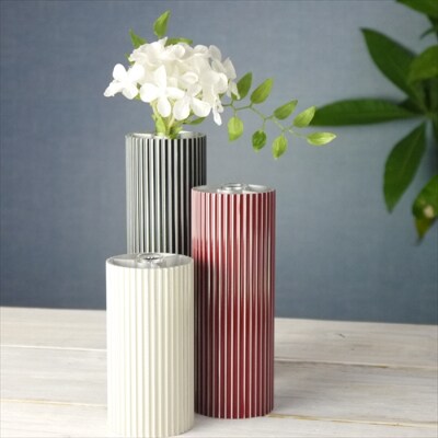 紀州漆器 KISHU+ SHIMA 一輪挿し Sサイズ 赤