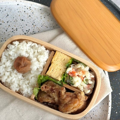食洗機対応 かわいいくりぬき弁当箱 ライトブラウン