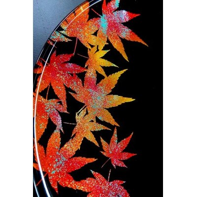 フラットプレートM　漆黒紅葉