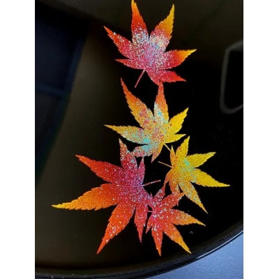 フラットプレートM　漆黒紅葉
