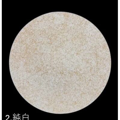 フラットプレート(D)　乱糸(マット仕上げ)純白