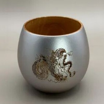 コーヒーカップ 銀龍(桐箱入り)