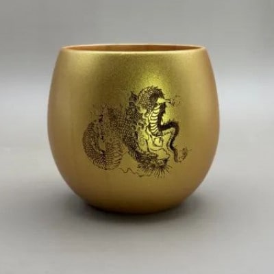 コーヒーカップ 金龍・銀龍 　2個セット(桐箱入り)