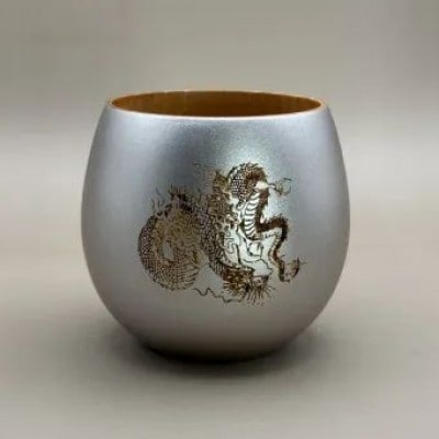 コーヒーカップ 金龍・銀龍 　2個セット(桐箱入り)