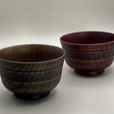 線面汁椀　2個セット