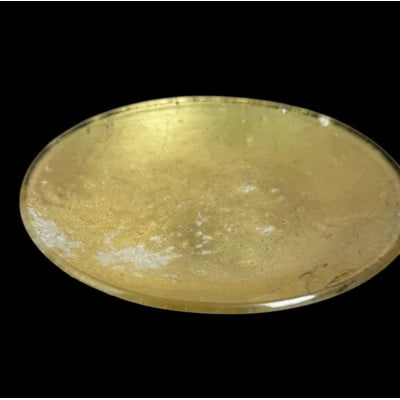 丸小皿 箔貼り　ゴールド(金箔)