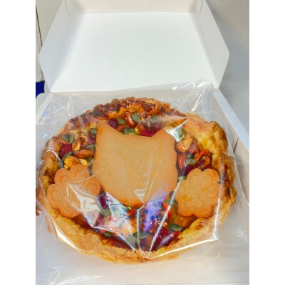 ハロウィンにぴったり!　ナッツたっぷりのかぼちゃパイ～ねこ・肉球クッキー付!