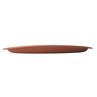 お盆　ティートレー　スモーキーピンク　オーバル型