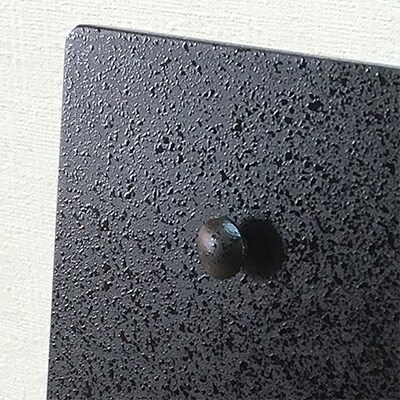 漆器の木製置き型飾り掛け　黒　大