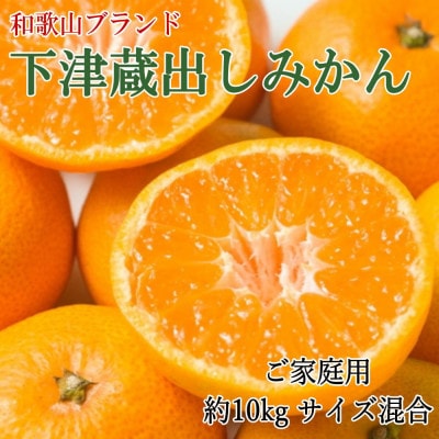 【産直】下津蔵出しみかん10kgご家庭用向け(サイズ混合)