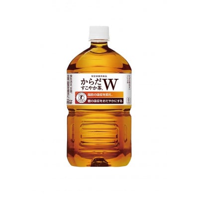 《トクホ》コカ・コーラのからだすこやか茶W　1.05L×12本×2ケース(合計24本)