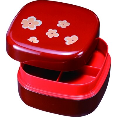 紀州漆器 6.5寸 行楽オードブル 重箱 梅