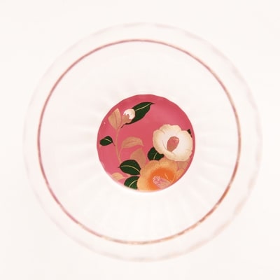 紀州漆器 ぬりもん de Verre タンブラーグラス 蒔絵 百合&椿 ペア