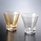 紀州漆器 ぬりもん de Verre フリーグラス 涼金・涼銀 ペア