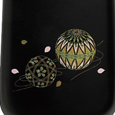 紀州漆器 漆芸 蒔絵 ポケットルーペ LED付 手まり唄