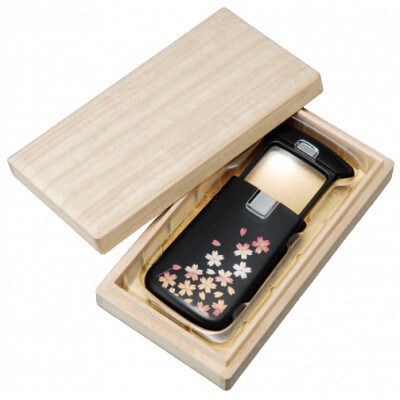 紀州漆器 漆芸 蒔絵 ポケットルーペ LED付 扇面春秋