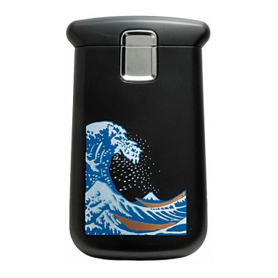 紀州漆器 漆芸 蒔絵 ポケットルーペ LED付 波