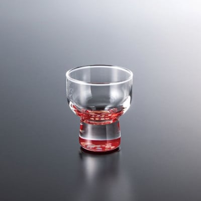 紀州漆器 ぬりもん de Verre 盃 日本酒 蒔絵 赤 桜 1個