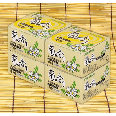 菊の香り　かとりせんこう30巻天然除虫菊配合　4個セット～ひと夏セット～