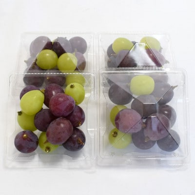 ピオーネと翠峰の夏のおまかせセット約200g×4パック(海南市)