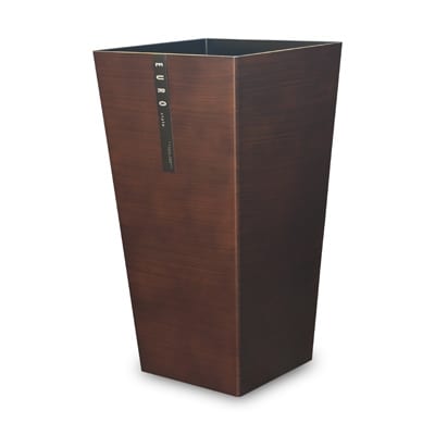 和歌山県海南市 ユーロスタイルBOX L角 木目 9.5L 場所を取らないスリムな木目調ゴミ箱