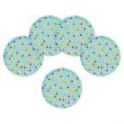 和歌山県海南市 友禅和紙コースター 桜 金平糖 水色 5枚セット 食洗機対応のおしゃれなコースター