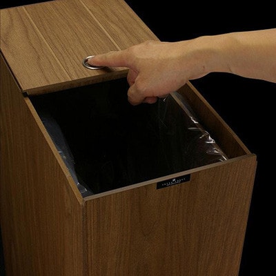 和歌山県海南市 バスクキッチンペール 45Lナチュラル 職人が手掛けるキッチンにおすすめの木製ゴミ箱