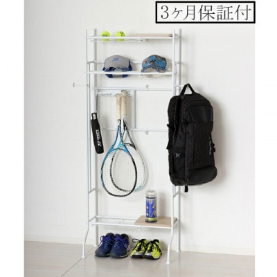スポーツ用品ラック ホワイト AKU104405302