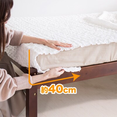 くしゅくしゅガーゼケットロング シングル 幅145×長さ240cm bsk1013314