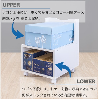 クロシオ オフィス収納台 W455 ホワイト SNG101309211