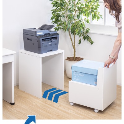 クロシオ オフィス収納台 W455 ホワイト SNG101309211