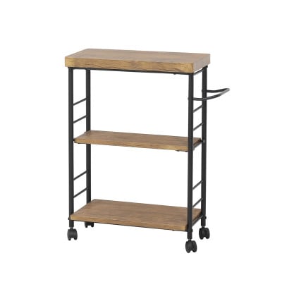 アート 3段ワゴン ヴィンテージブラウン AKU101387102