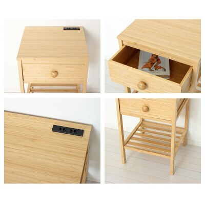 Bamboo サイドテーブル 幅40 ナチュラル AKU1044768