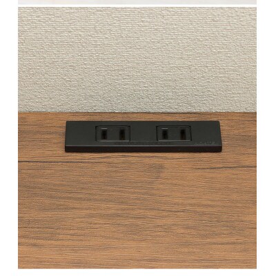 アート デスク・チェア 2点セット コンセント付 ヴィンテージブラウン AKU101387202