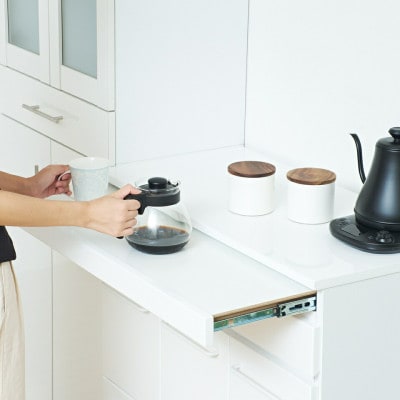 スライド棚付きダストボックス2D ホワイト AKU104405101