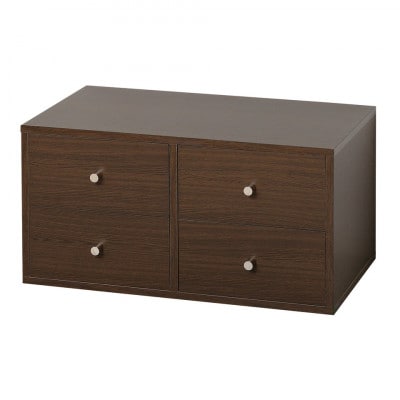 自在チェスト4段 約幅37cm ブラウン AKU104411802