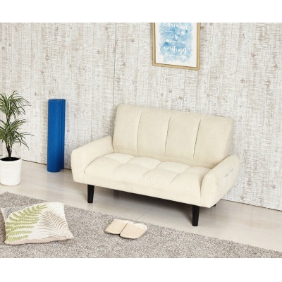 2P コーデュロイソファー 白 AKU102089203