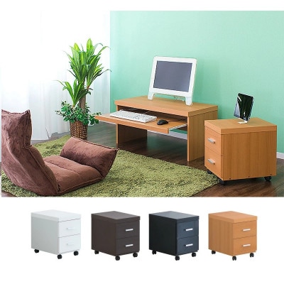 フロア用ワゴン ナチュラル 幅30cm AKS100962102