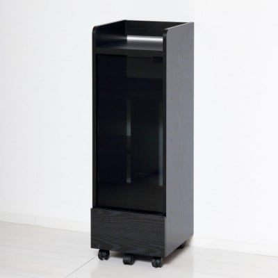 キャスター付きゲーム機ラック 幅32 ブラック AKU104476302