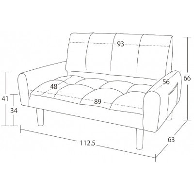 2P コーデュロイソファー コーヒーブラウン AKU102089201