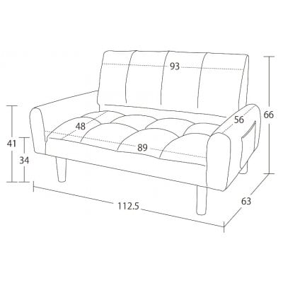 2P コーデュロイソファー パンプキンイエロー AKU102089204