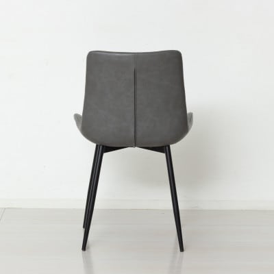 ダイニングチェア 2脚セット スタイリッシュ グレー AKU1045055