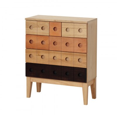 天然木 脚付きチェスト 幅62×奥行28×高さ77cm AKU1045062 | 和歌山県