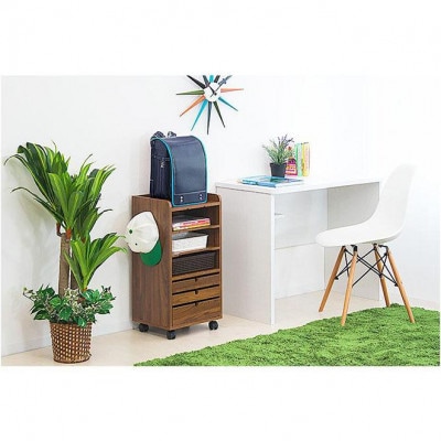 リビングワゴン ブラウン AKU100937202