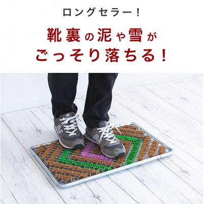 玄関マット 泥 雪 落とし 36×60cm マルチ3色 SNG102107801