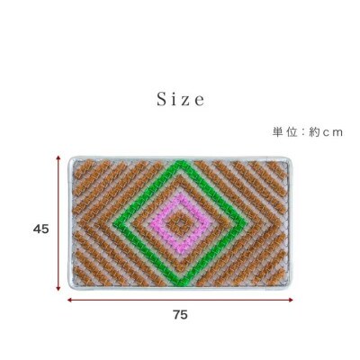 玄関マット 泥 雪 落とし 45×75cm マルチ3色 SNG104503401