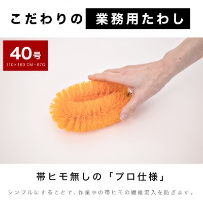 【40個セット】業務用たわし40号　ソフト0.3mm ブルー　BGA102102801