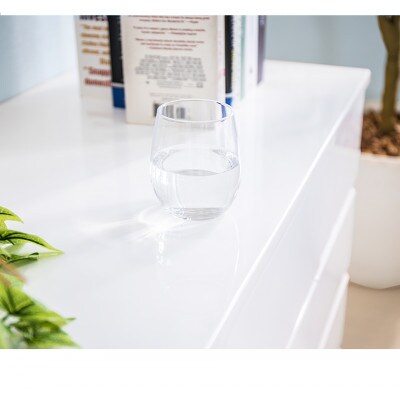 シャイン ローチェスト3D 鏡面ホワイト 引出し AKU1056458