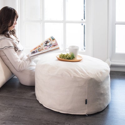 布団収納カバー 丸型 ベージュ SNG104416602