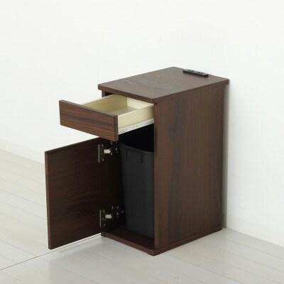 コンセント付ダストボックス ブラウン AKU102327503